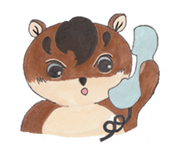 plump cute squirrel - English Ver. sticker #12969177
