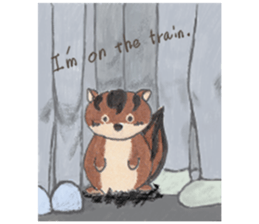 plump cute squirrel - English Ver. sticker #12969178