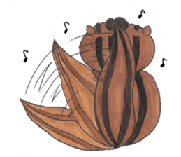 plump cute squirrel - English Ver. sticker #12969180