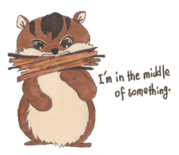 plump cute squirrel - English Ver. sticker #12969181