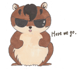 plump cute squirrel - English Ver. sticker #12969183