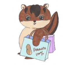 plump cute squirrel - English Ver. sticker #12969185