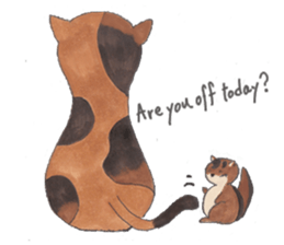 plump cute squirrel - English Ver. sticker #12969189