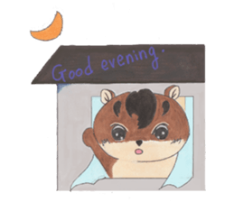 plump cute squirrel - English Ver. sticker #12969193