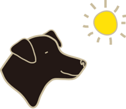 Taiwan's black doggy sticker #12969471