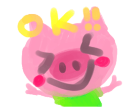 Peppy positive animal!! sticker #12970511