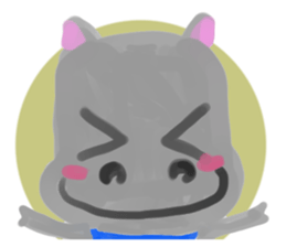 Peppy positive animal!! sticker #12970528