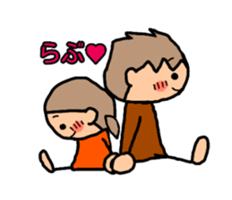 BROWN&ORANGE for Lovers 8 sticker #12970575