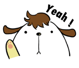 Dog with Long Philtrum sticker #12970718