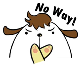 Dog with Long Philtrum sticker #12970719