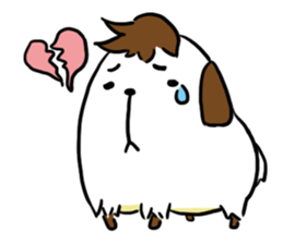 Dog with Long Philtrum sticker #12970721