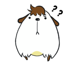Dog with Long Philtrum sticker #12970722