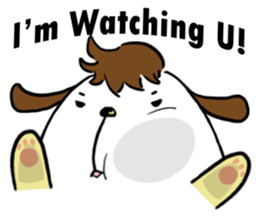 Dog with Long Philtrum sticker #12970730