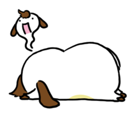 Dog with Long Philtrum sticker #12970733