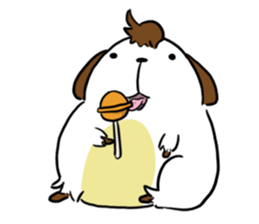 Dog with Long Philtrum sticker #12970735