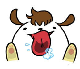 Dog with Long Philtrum sticker #12970736