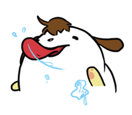 Dog with Long Philtrum sticker #12970737