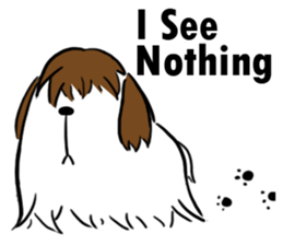 Dog with Long Philtrum sticker #12970738