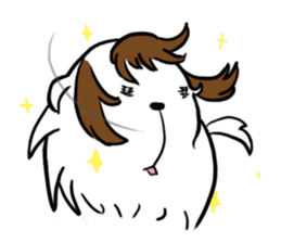 Dog with Long Philtrum sticker #12970742