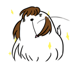 Dog with Long Philtrum sticker #12970743