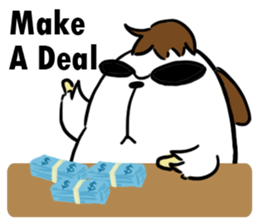 Dog with Long Philtrum sticker #12970747