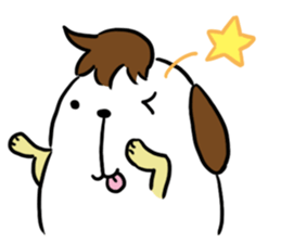 Dog with Long Philtrum sticker #12970750