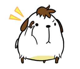 Dog with Long Philtrum sticker #12970752