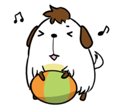 Dog with Long Philtrum sticker #12970756