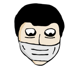 random face sticker #12971911