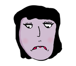 random face sticker #12971915