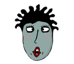 random face sticker #12971918