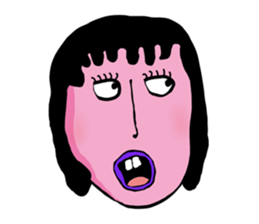 random face sticker #12971919