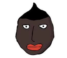 random face sticker #12971921