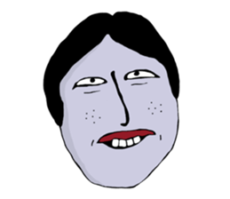 random face sticker #12971922