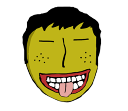 random face sticker #12971925