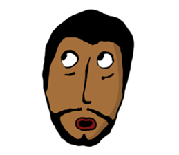 random face sticker #12971926