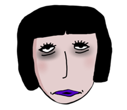 random face sticker #12971928