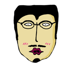 random face sticker #12971929