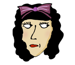 random face sticker #12971930