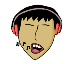 random face sticker #12971932