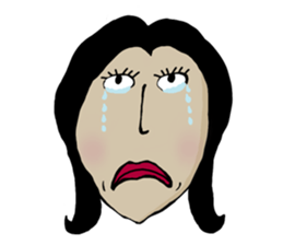 random face sticker #12971933