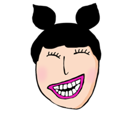 random face sticker #12971935