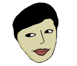 random face sticker #12971937