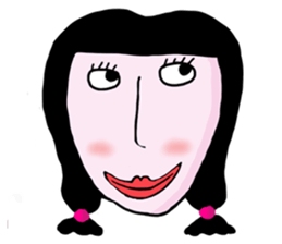 random face sticker #12971939