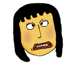 random face sticker #12971940