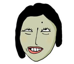 random face sticker #12971942