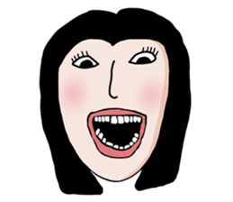 random face sticker #12971949