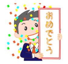 Business man named Sarata sticker #12972741