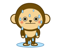 Monkey monkey animation sticker #12973180