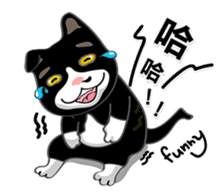 Bibi cat have a runny nose. One sticker #12973330